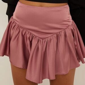 Balletcore NWT V-Shaped Flowy Mini Skirt